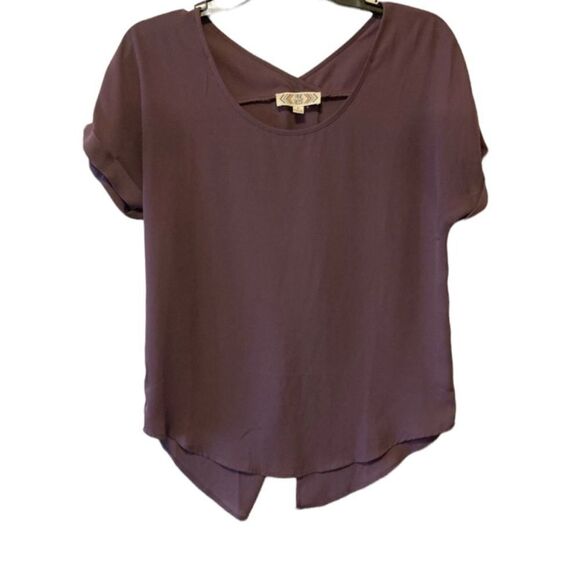 Pink Rose Purple Top - Picture 4 of 5